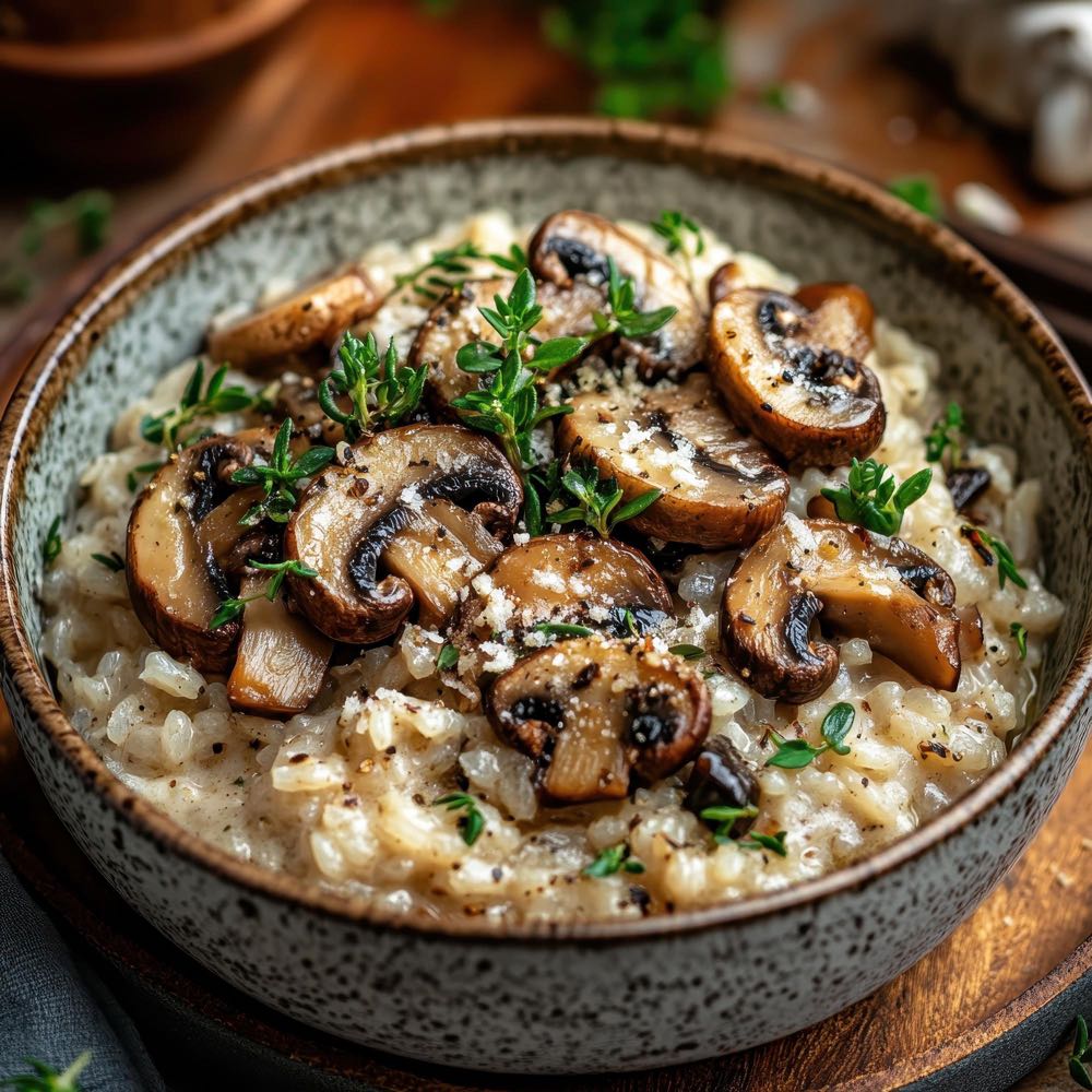 Risoto Cremoso de Cogumelos