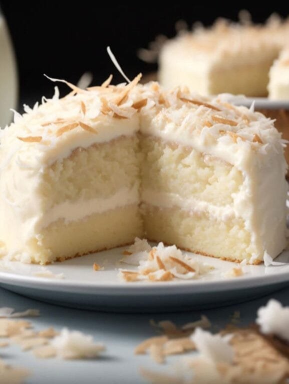 Bolo de coco caseiro