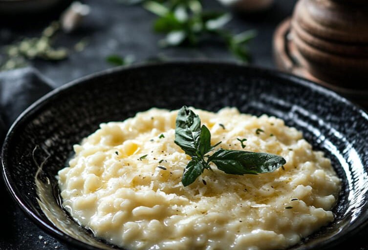 risoto de alho-poró