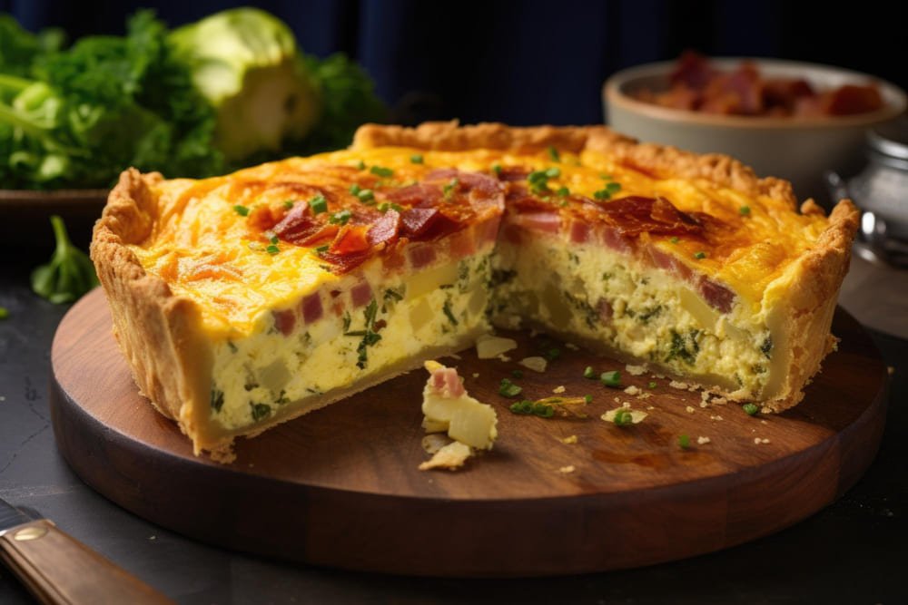 quiche de alho-poró